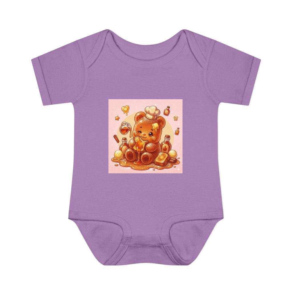 French Toast Gooey with Syrup Gummy Bear & Hearts Design