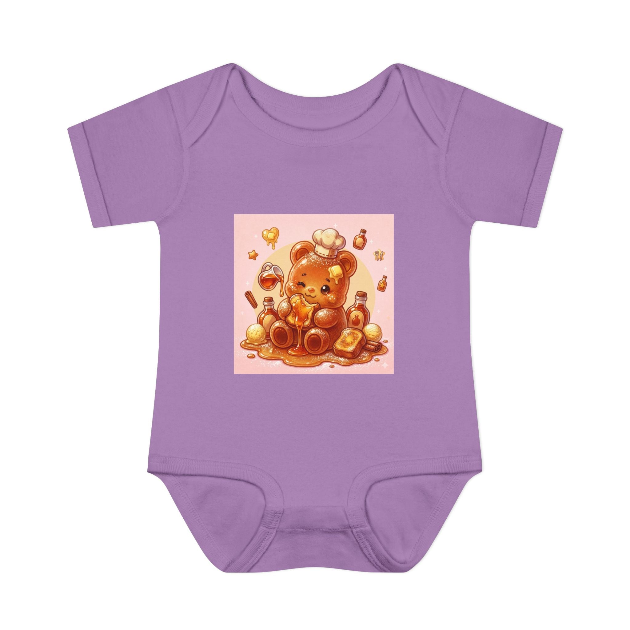French Toast Gooey with Syrup Gummy Bear & Hearts Design