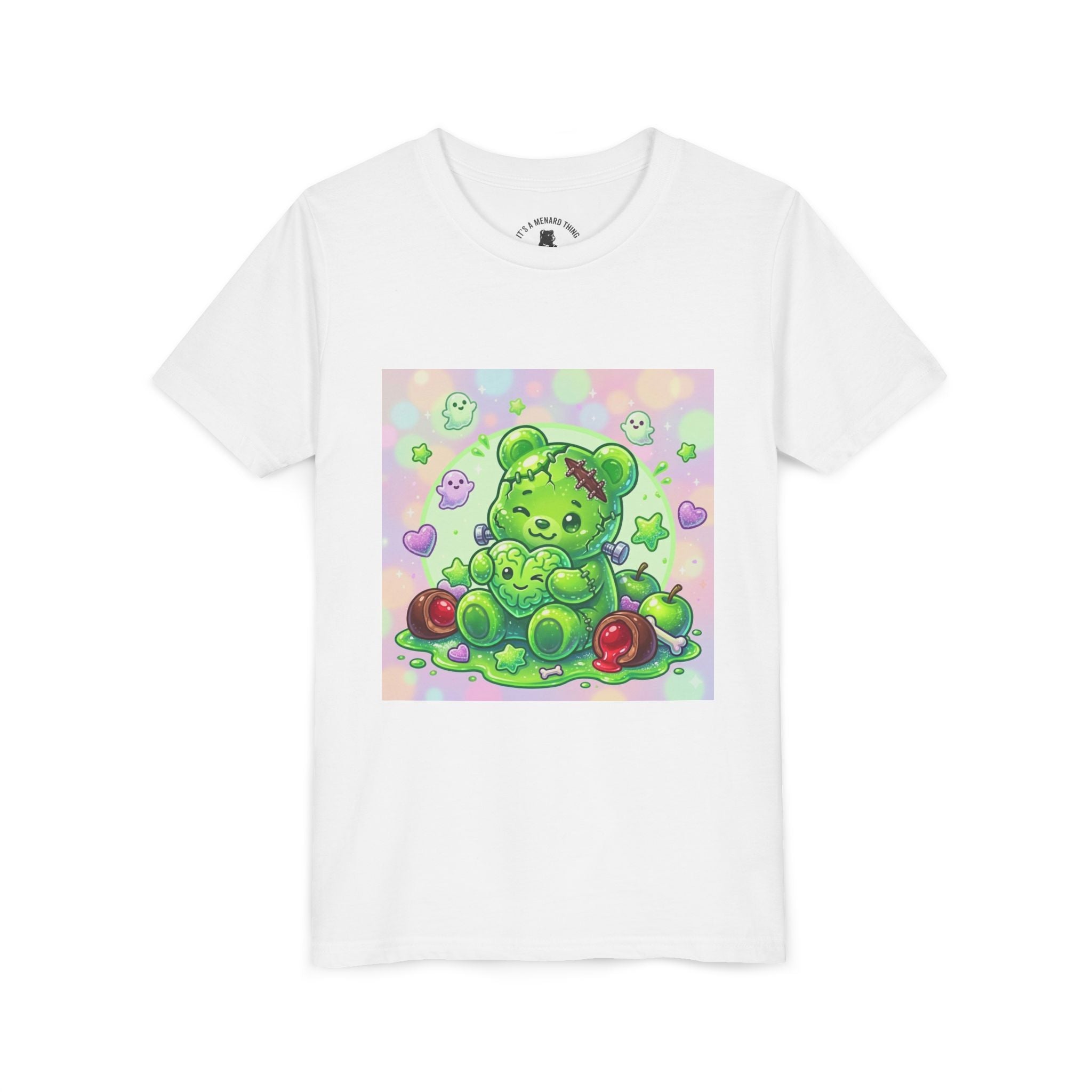 Franken-Gummy-Stein Gooey Bear-Youth Short Sleeve Shirt