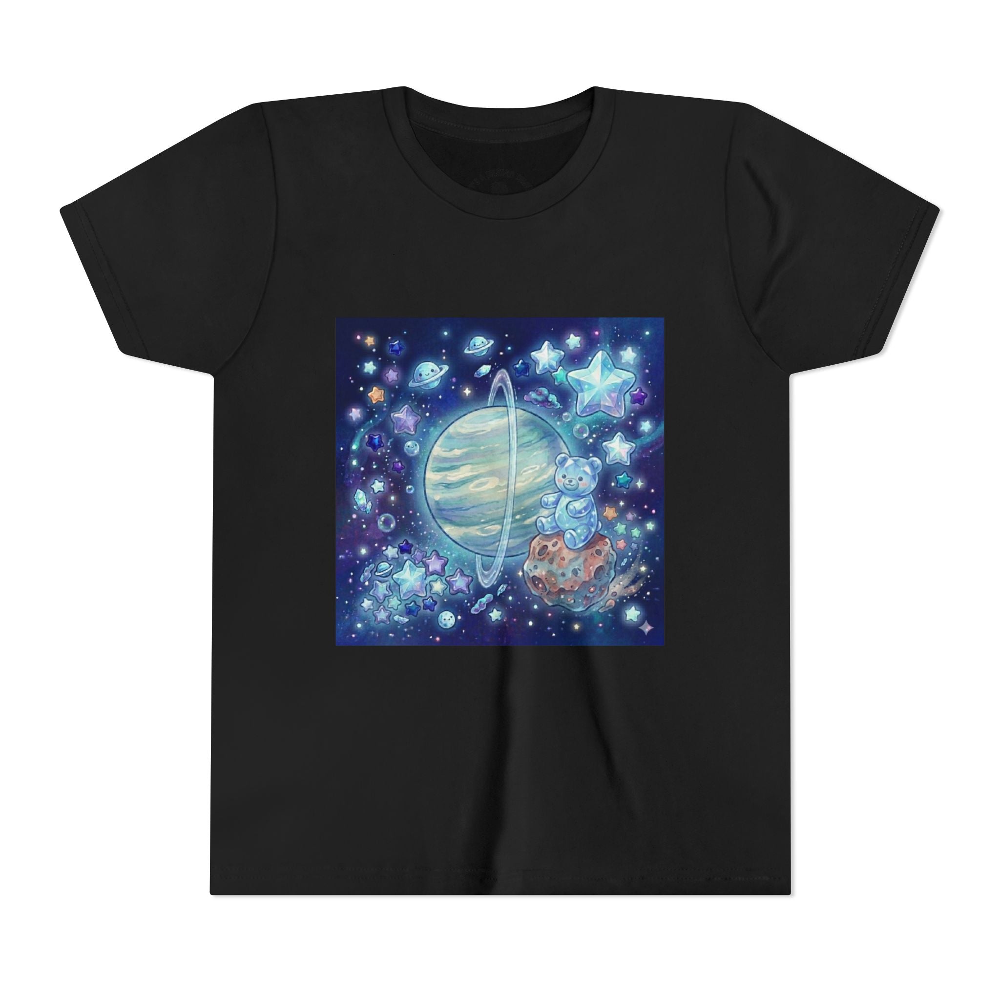 I Spy Planet Uranus, Blue Razz Gooey Crystal Gummy bear- Astronaut Graphic T-Shirt