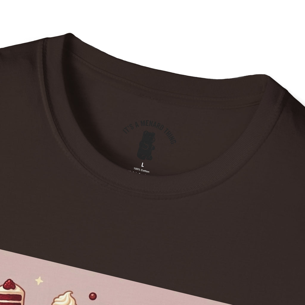 Silky Red Velvet Cake & Cream, Exotic Gooey Gummy Bear — Kawaii Graphic T-Shirt