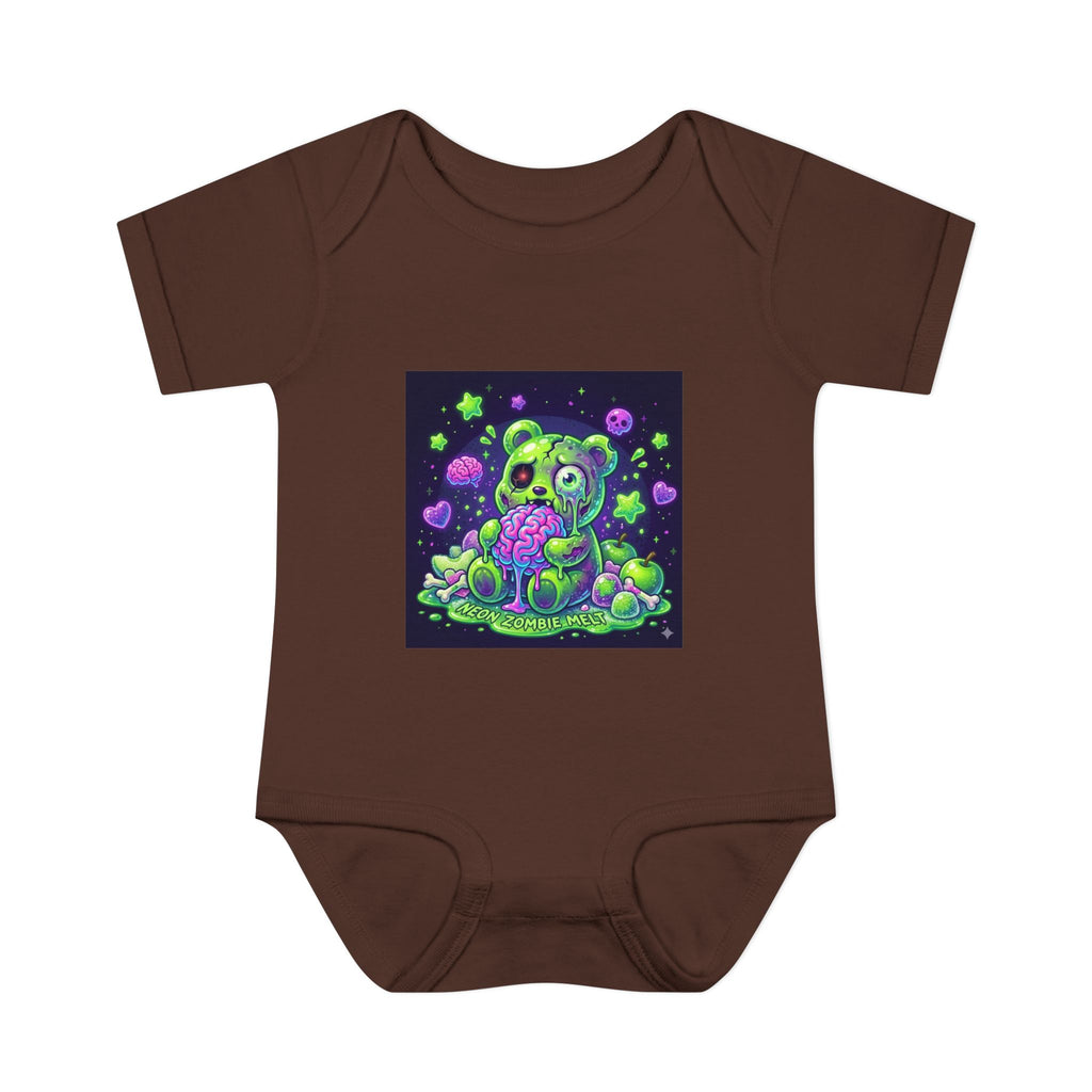 Baby Bodysuit — Neon Zombie Halloween Gooey Gummy Bear