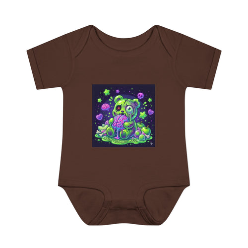 Baby Bodysuit — Neon Zombie Halloween Gooey Gummy Bear