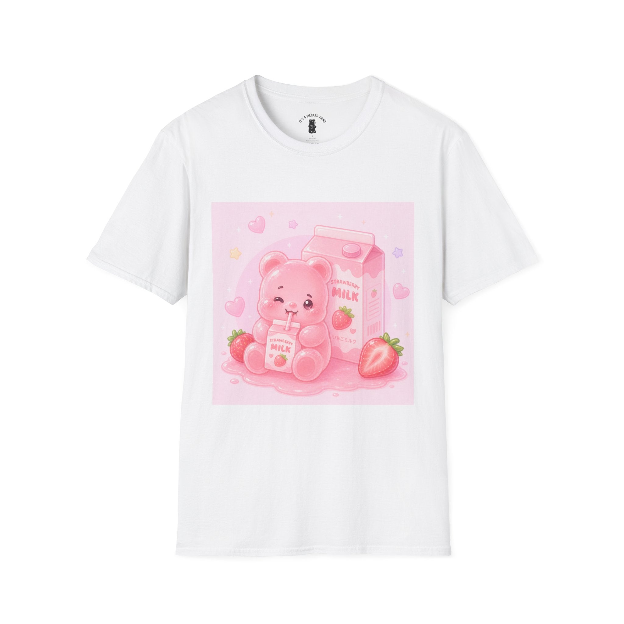 Strawberry Milk Gooey Gummy Bear T-Shirt