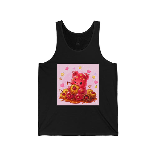 Candied Cherries & Pineapple, Ripe Gooey Gummy Bear- Kawaii Graphic Tank Top