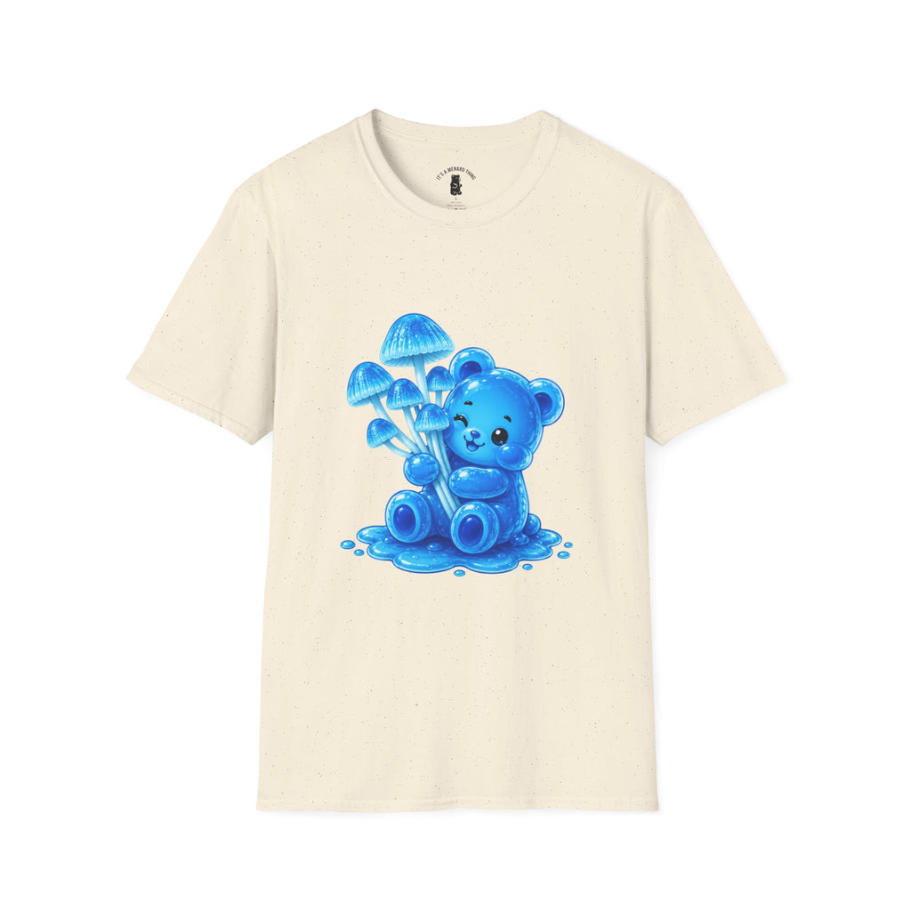Small Cluster of Blue Mini pipe Mushrooms, Oozy Bear Special- Graphic Shirt