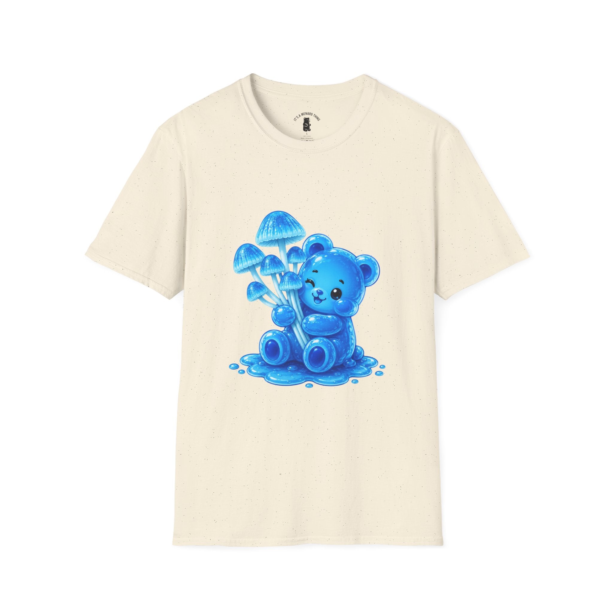 Small Cluster of Blue Mini pipe Mushrooms, Oozy Bear Special- Graphic Shirt