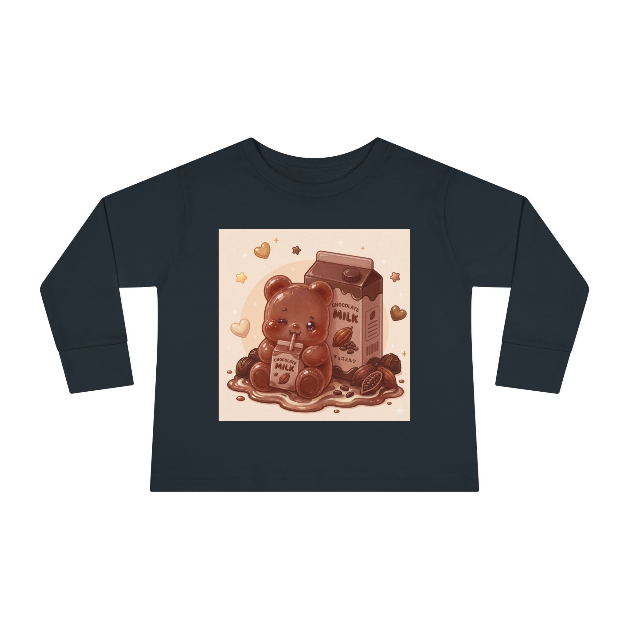 Chocolate Milk Oozy Bear- Graphic Long Sleeve Shirt