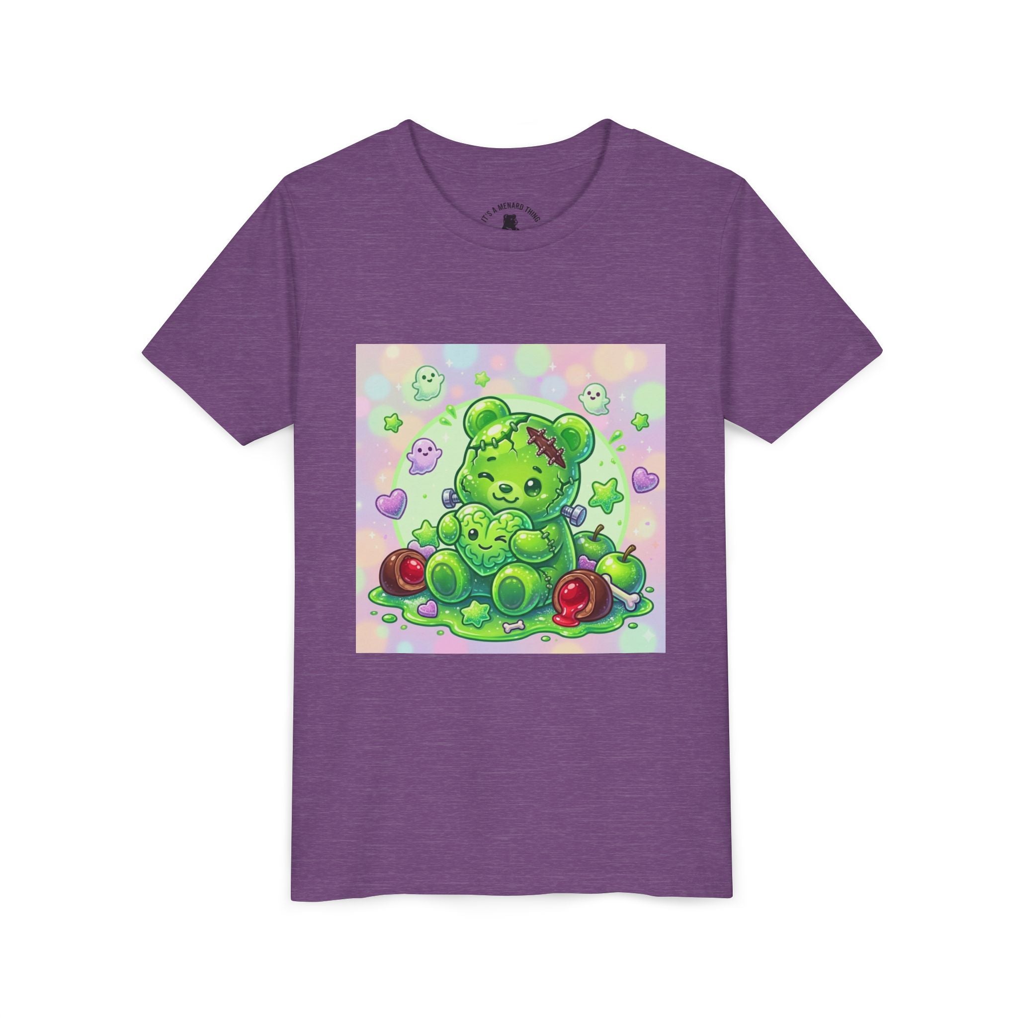 Franken-Gummy-Stein Gooey Bear-Youth Short Sleeve Shirt