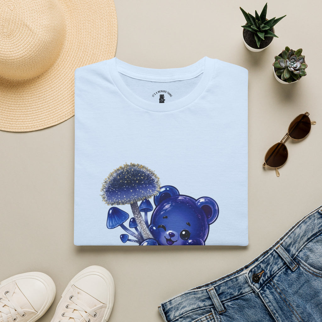 Special Small Blue Mushroom, Oozy Bears Gummy Friend- Graphic Shirt