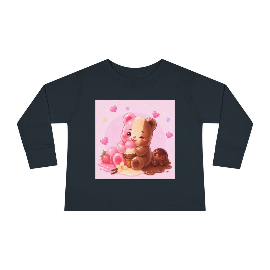 Neapolitan Ice Cream Special, Oozy Bear Gummy Friend- Kids Long Sleeve Shirt