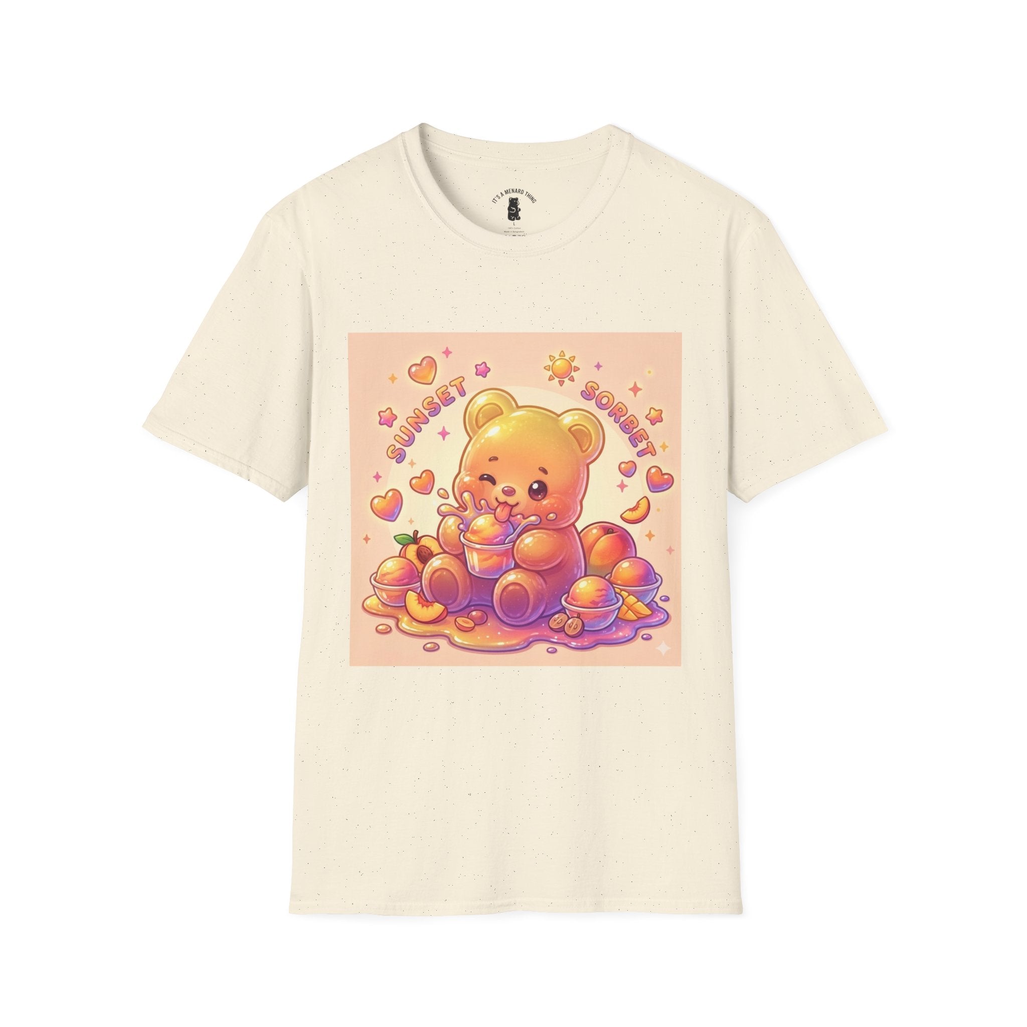 Cute Sunny Sunrise Sorbet Gooey Gummy Bear T-Shirt — Kawaii Graphic Tee