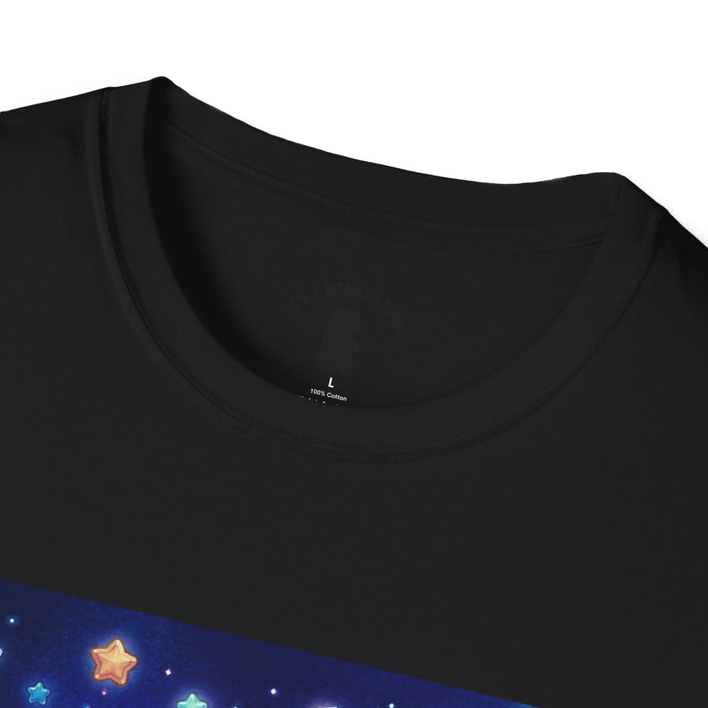 Lets Nap with Pluto, Teal Crystal Blue Gooey Gummy Bear- Kawaii Graphic T-Shirt