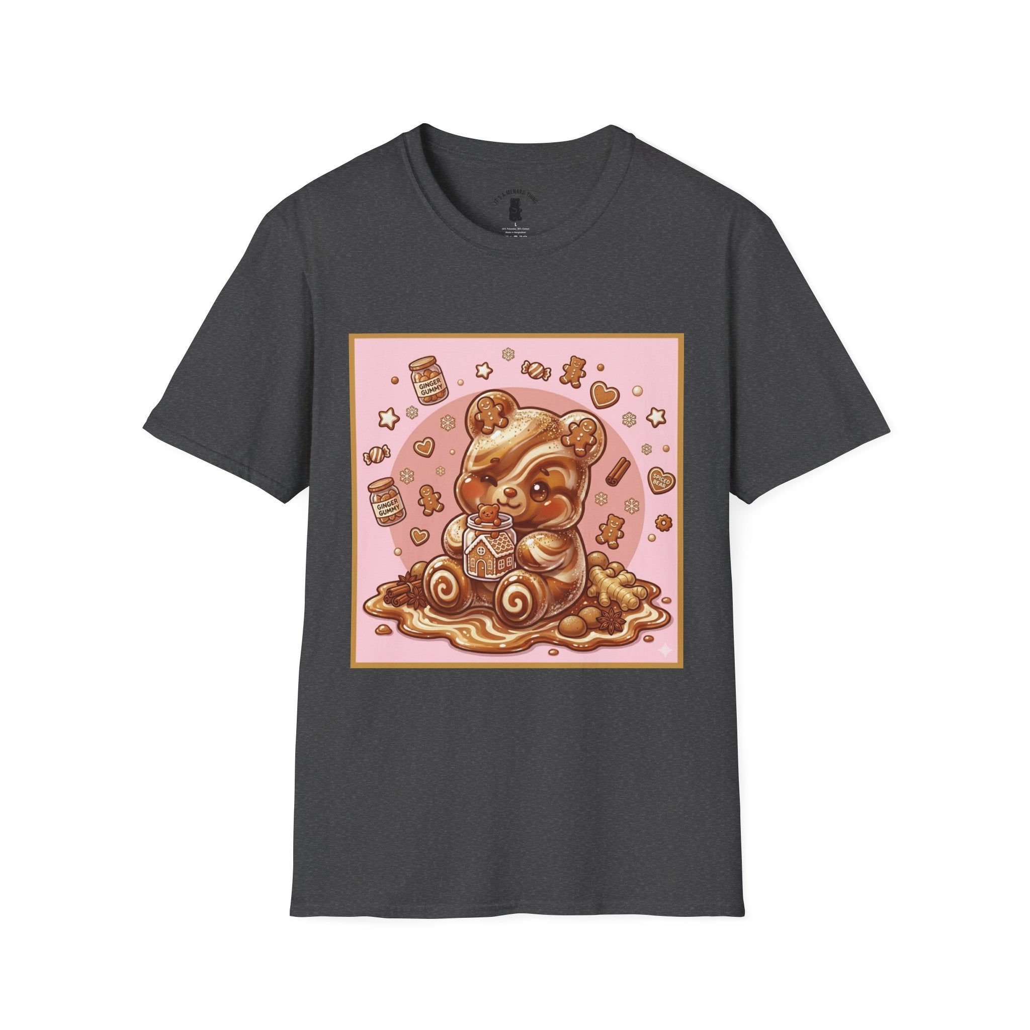 Kawaii Gingerbread Gooey Gummy Bear- Graphic T-Shirt