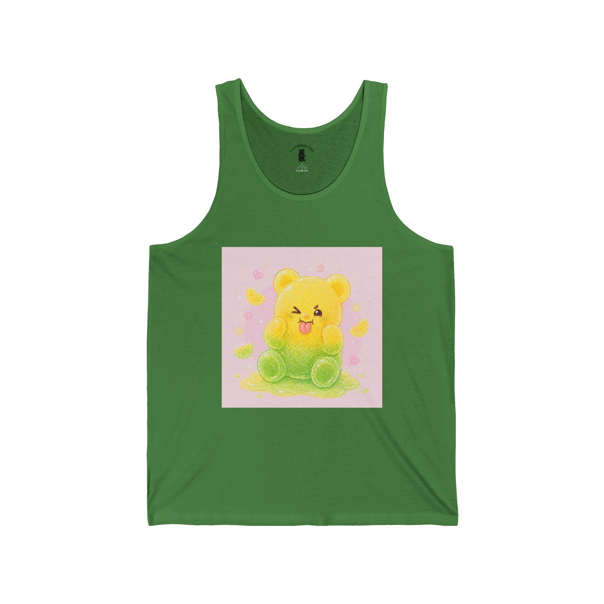 Sour Lemon & Lime Silly Gooey Gummy — Kawaii Graphic Tank Top