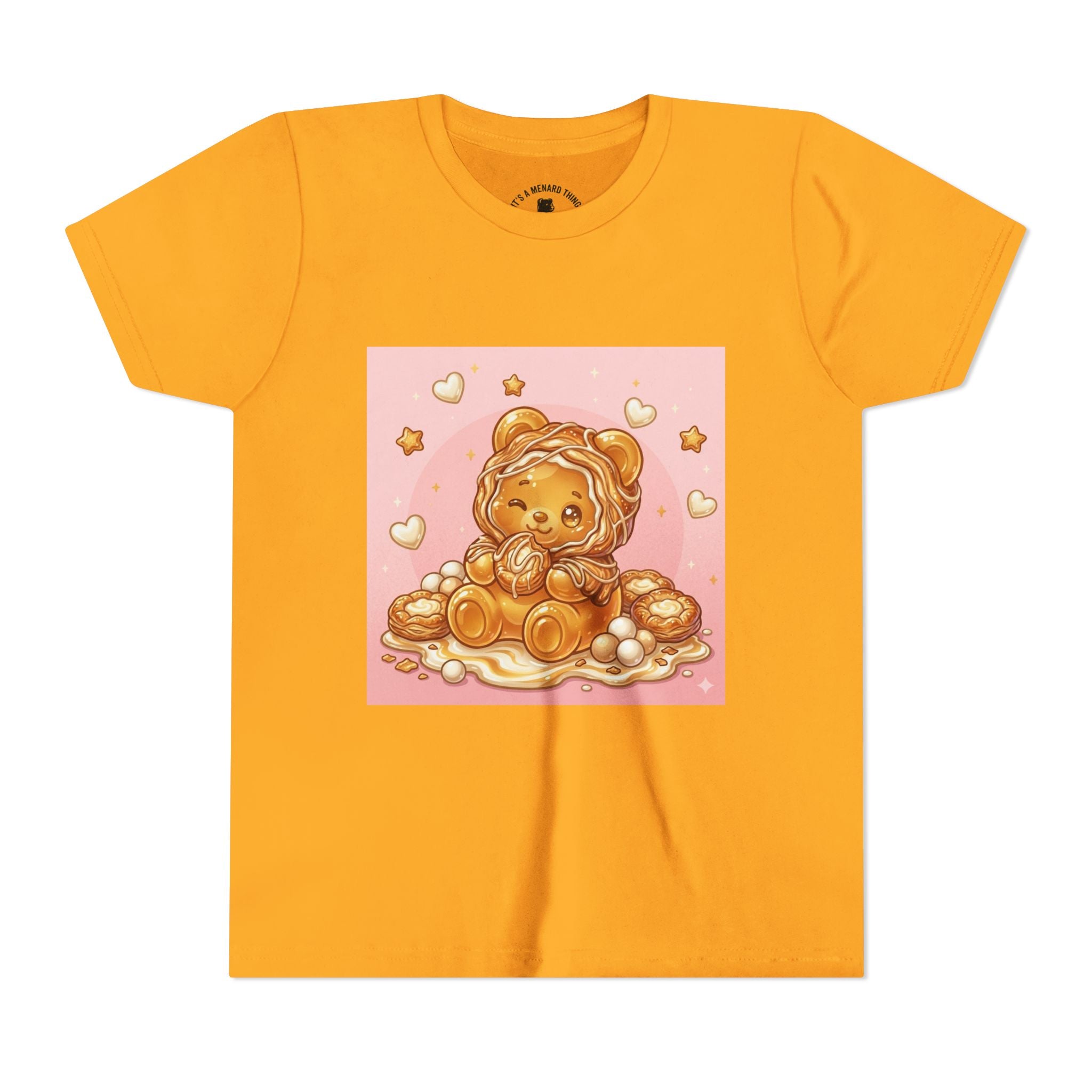 Cheese Danish Gooey Gummy Bear in Puff PJs Graphic Tee