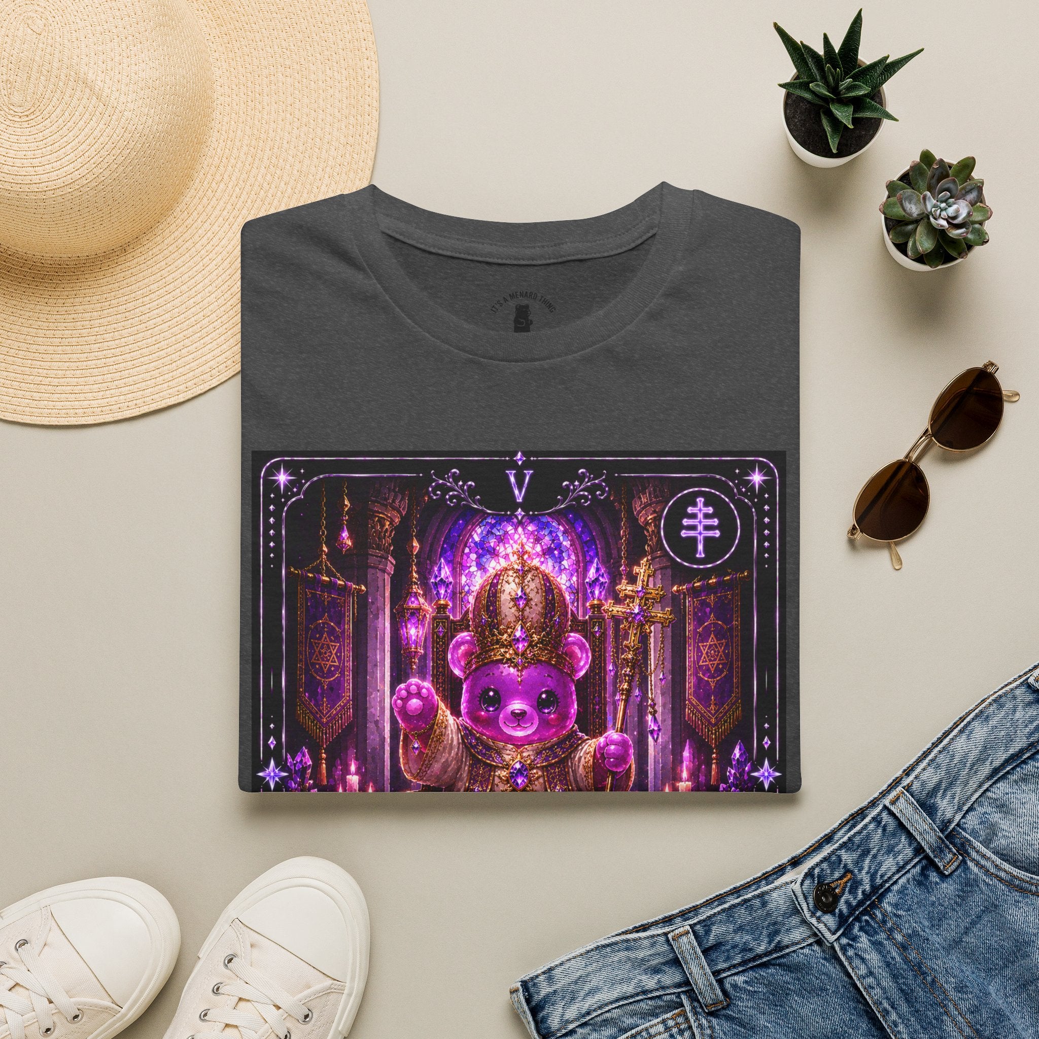 The Hierophant Tarot Mystic Oozy Bear Friend Special Addition- Graphic Shirt