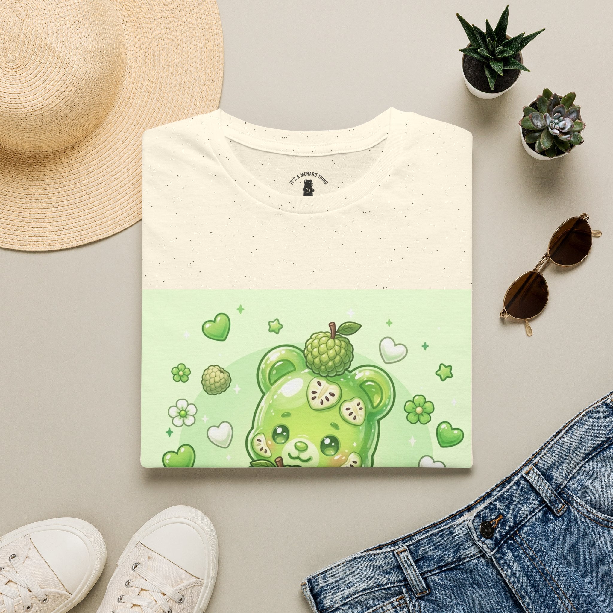 Yummy Ripe Sugar Apple, Exotic Oozy Gummy Bear- Kawaii Graphic Shirt