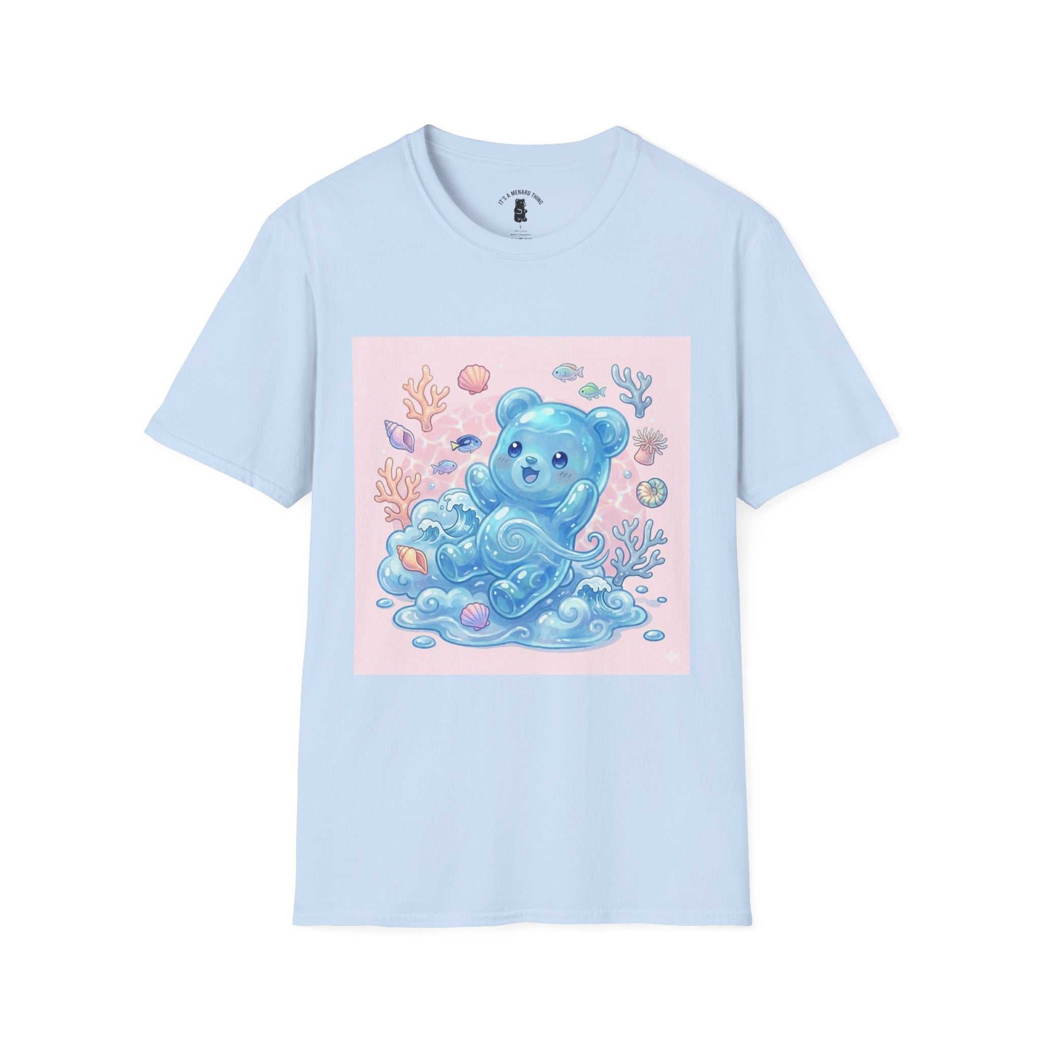 Elemental, Ocean Blue Water Gooey Gummy Bear — Kawaii Graphic Tee