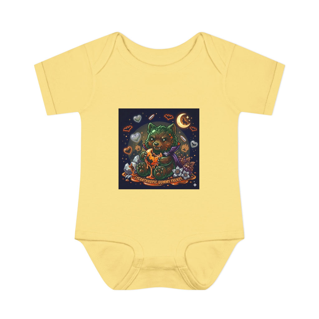 Baby Bodysuit — Cute Halloween Werewolf Gooey Bear