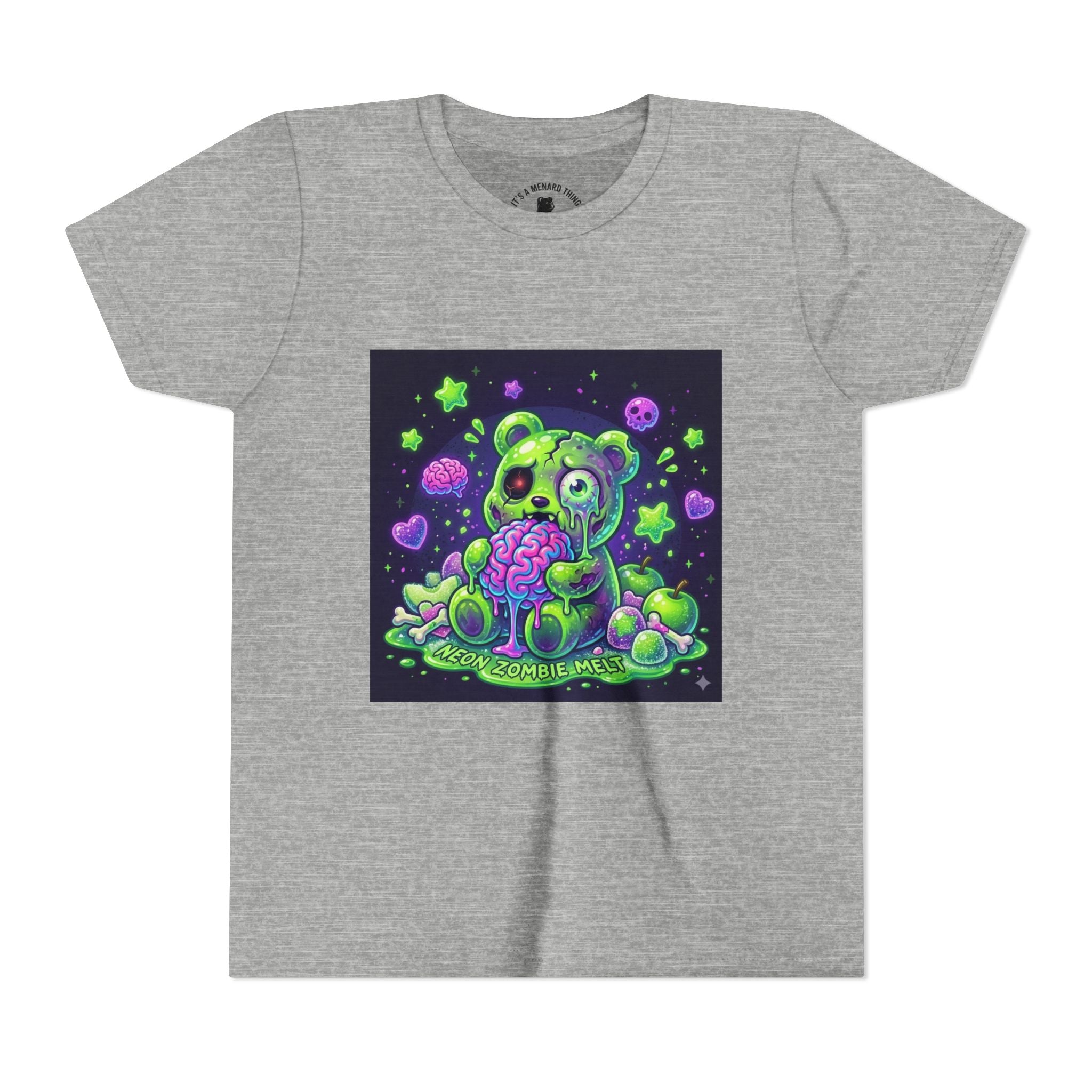 Neon Zombie Gooey Gummy Bear Graphic Tee