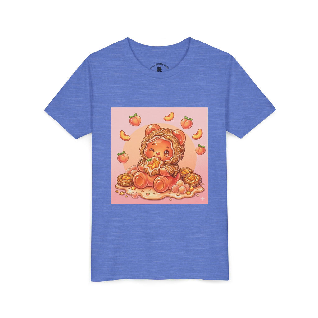 Peach Danish Bear Graphic Shirt for Kids