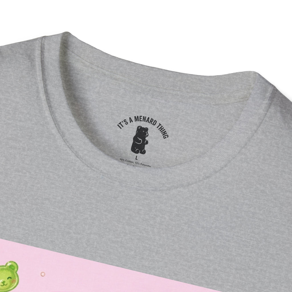Lime Green Smooth Margaritta Boozy Gooey Gummy Bear- Kawaii Graphic T-Shirt