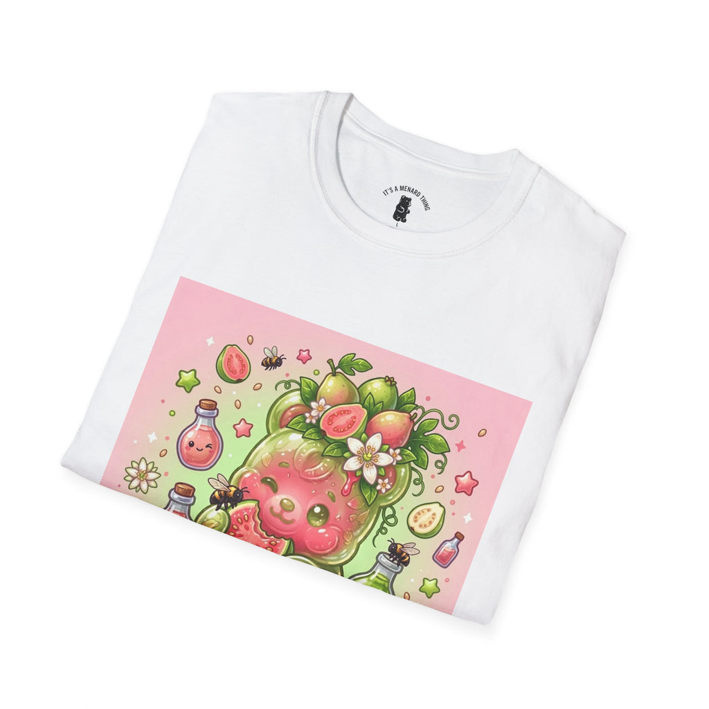 Sweet little Guava, Exotic Fruit Gooey Gummy Bear — Kawaii Graphic T-Shirt