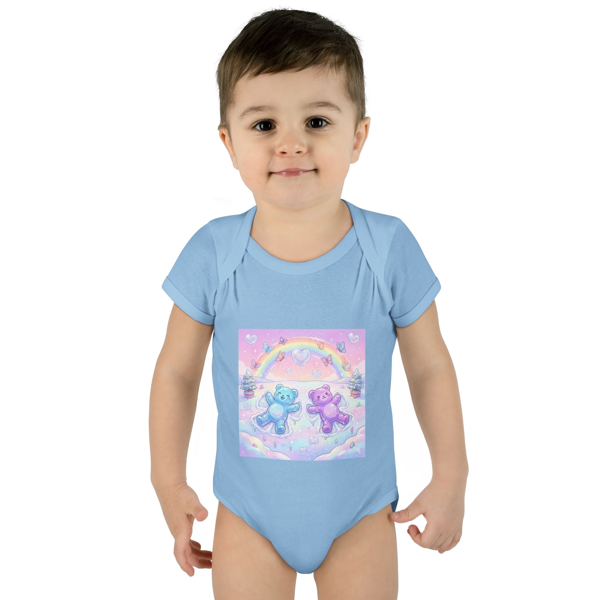 Twin Snow Angel Gooey Gummy Bears Infant Bodysuit — Cute Baby Onesie