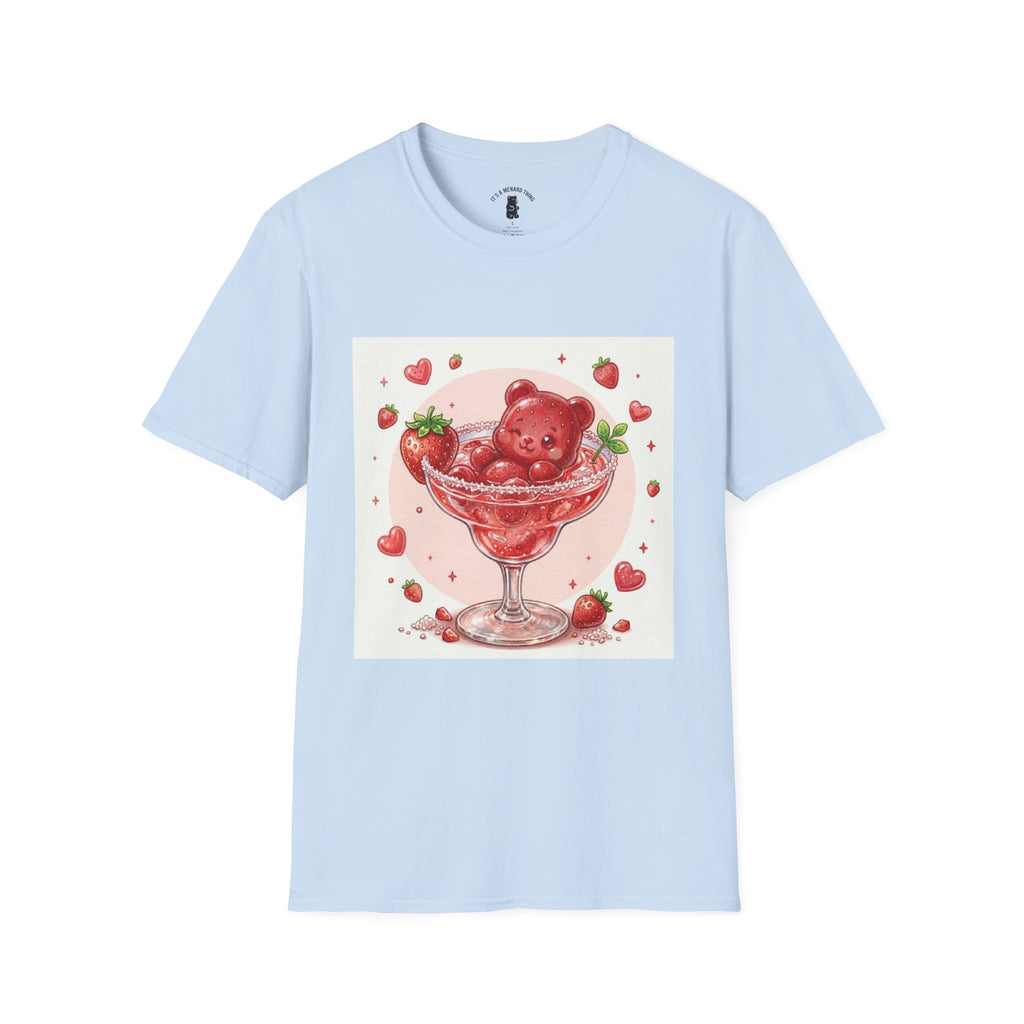 Strawberry Daiquiri Icey, Boozy Gooey Gummy Bears- Kawaii Graphic T-Shirt