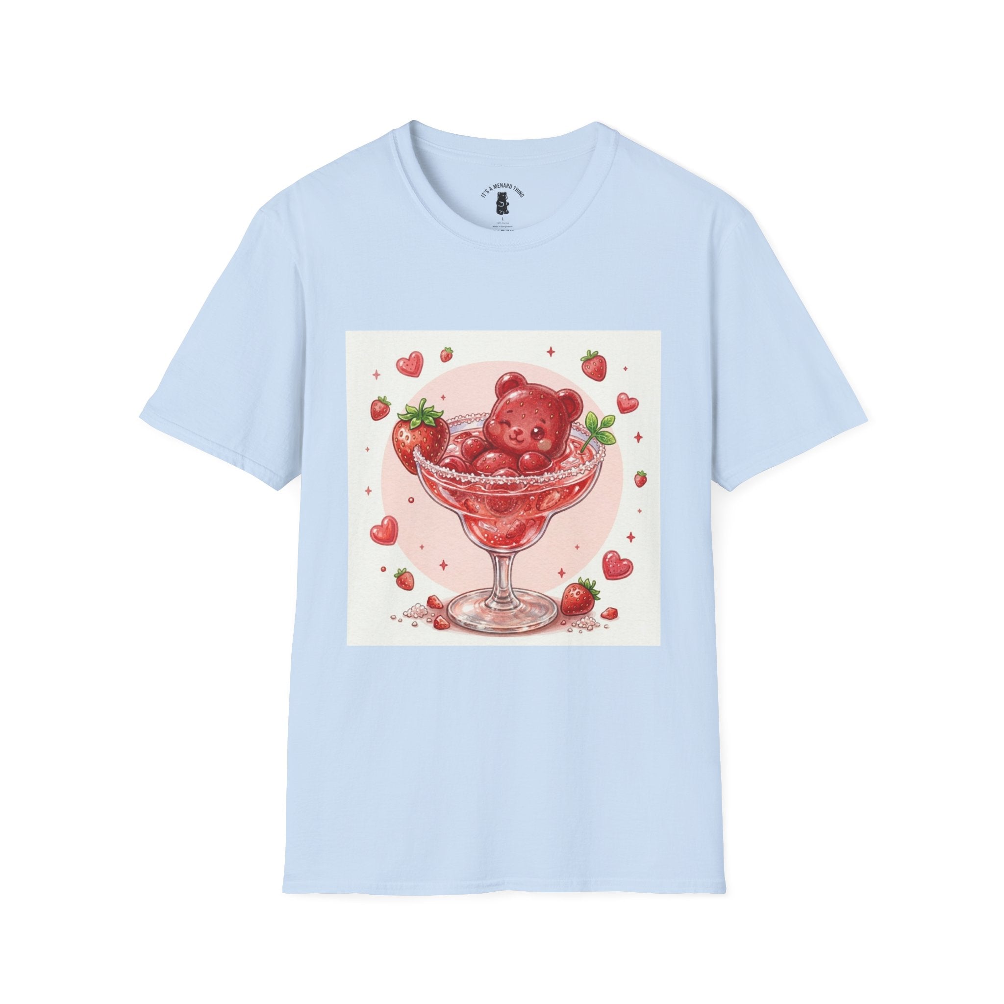 Strawberry Daiquiri Icey, Boozy Gooey Gummy Bears- Kawaii Graphic T-Shirt