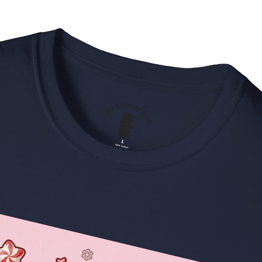 Cute Hot Chocolate and Peppermint stick Gooey Gummy Bear — Kawaii Graphic Tee