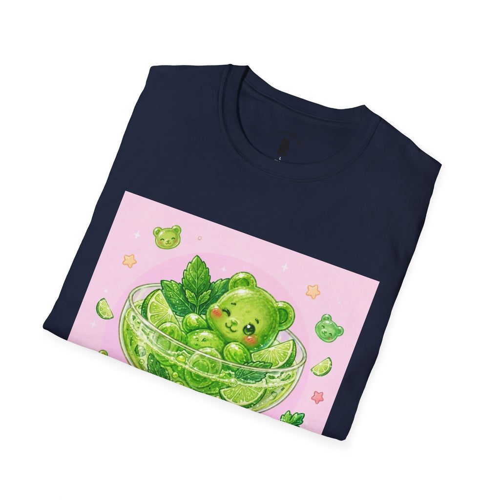 Lime Green Smooth Margaritta Boozy Gooey Gummy Bear- Kawaii Graphic T-Shirt