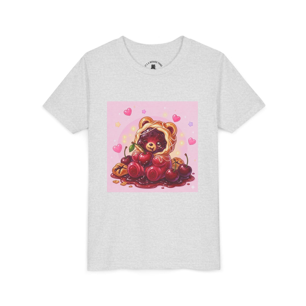 Cherry Danish Gooey Gummy Bear Graphic Youth T-Shirt