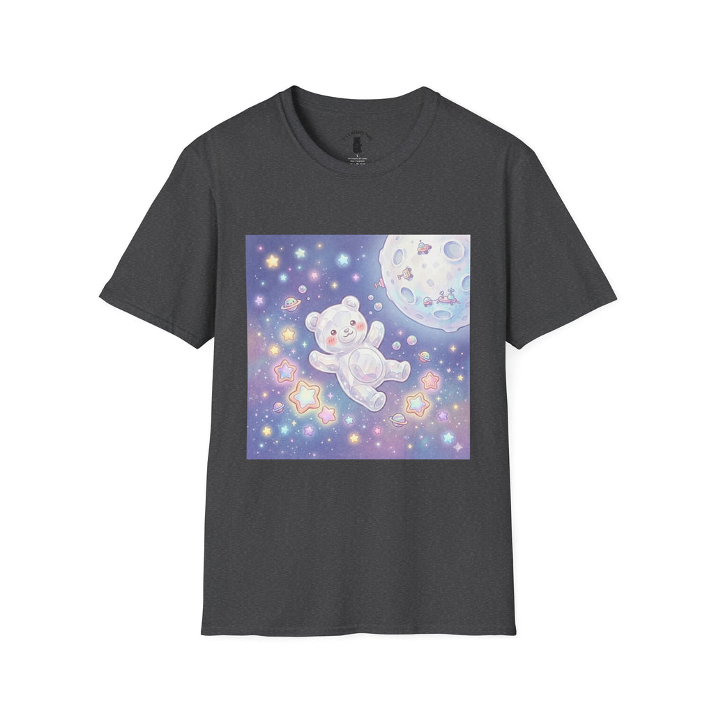 Float Me To The Moon, Crytal White Gooey Gummy Bear — Pastel Graphic T-Shirt