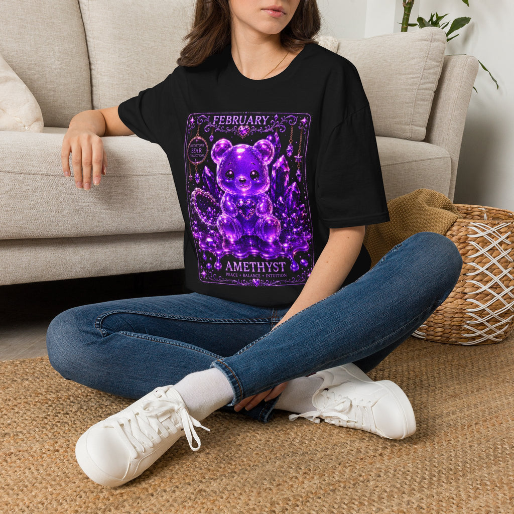 February, Amethyst Birthstone Oozy Bear Friend Special Addition- Graphic