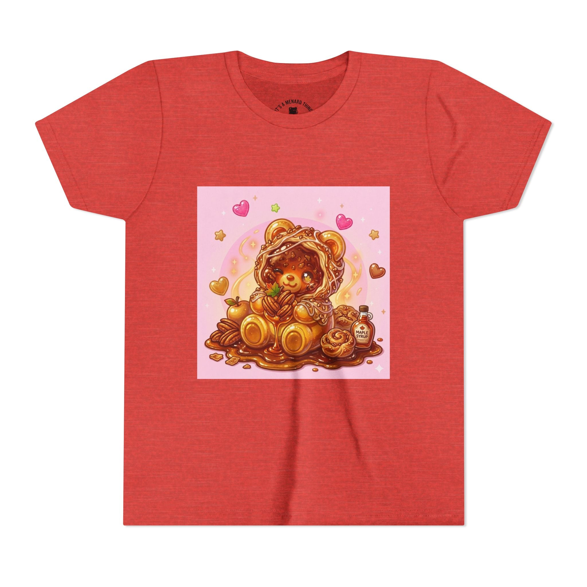 Cinnamon, Butter & Pecan Danish Gooey Gummy Bear Youth T-Shirt
