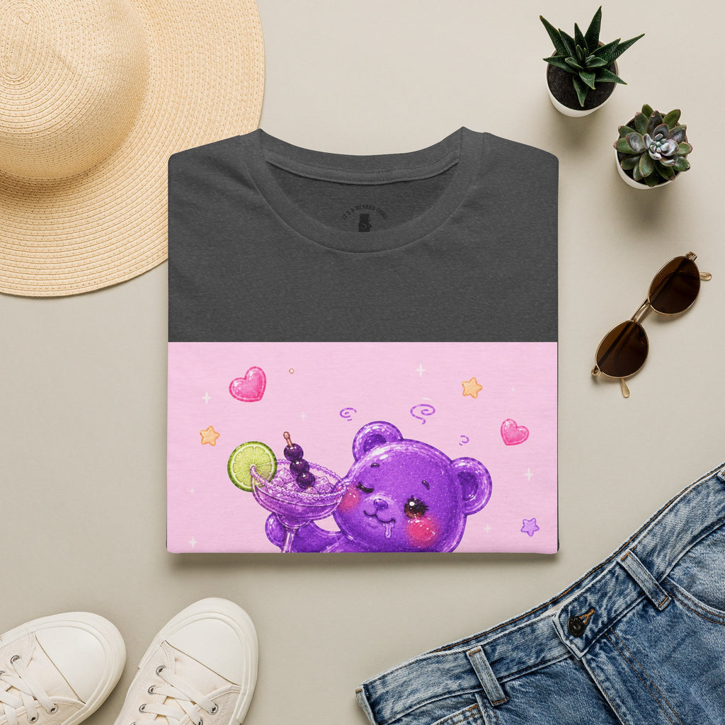 Special Wine to Dine, Purple Oozy Boozy Gummy Drinking Pal- Kawaii Graphic Shirt