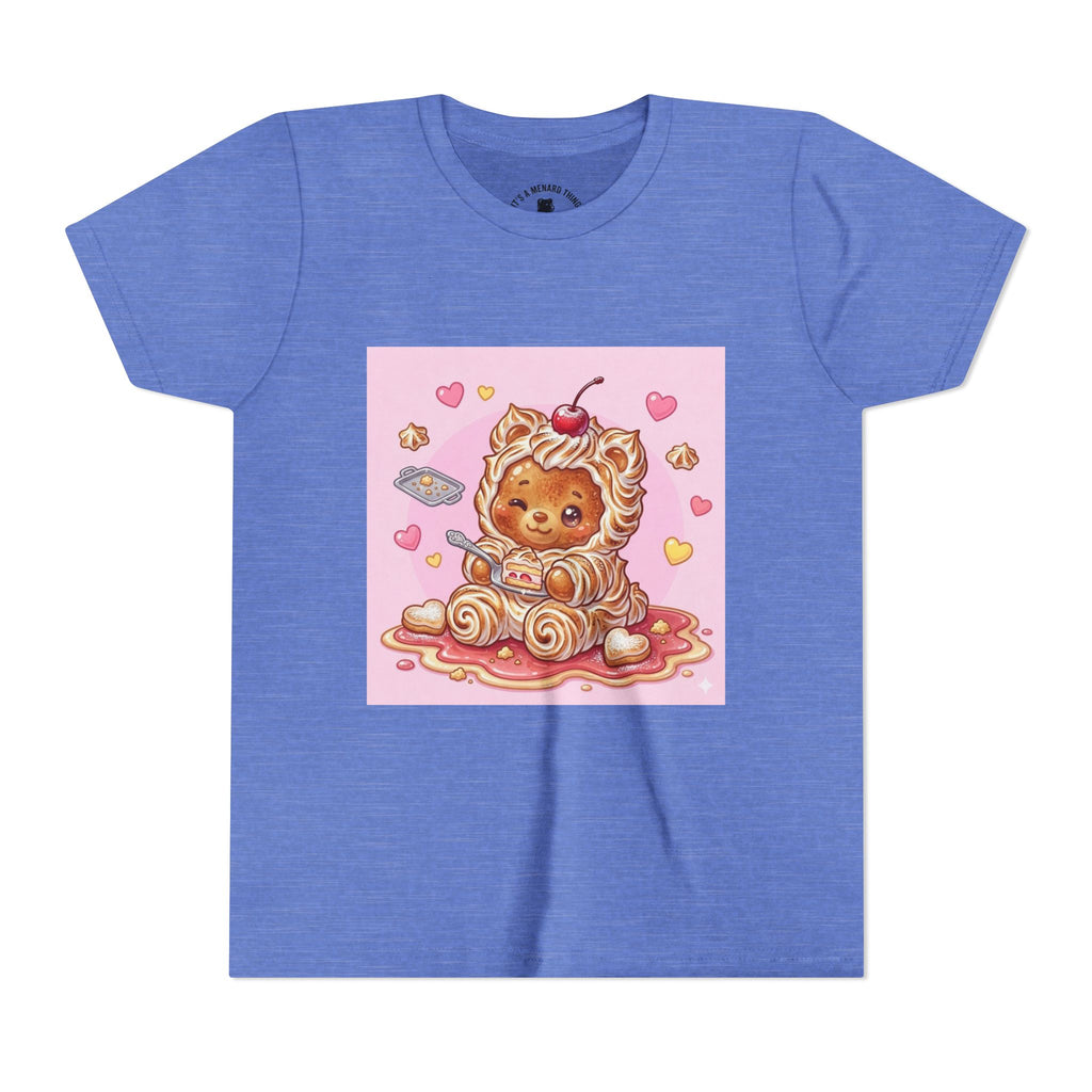 Kawaii Baked Alaska Dessert Gooey Gummy Bear- Kids Tee