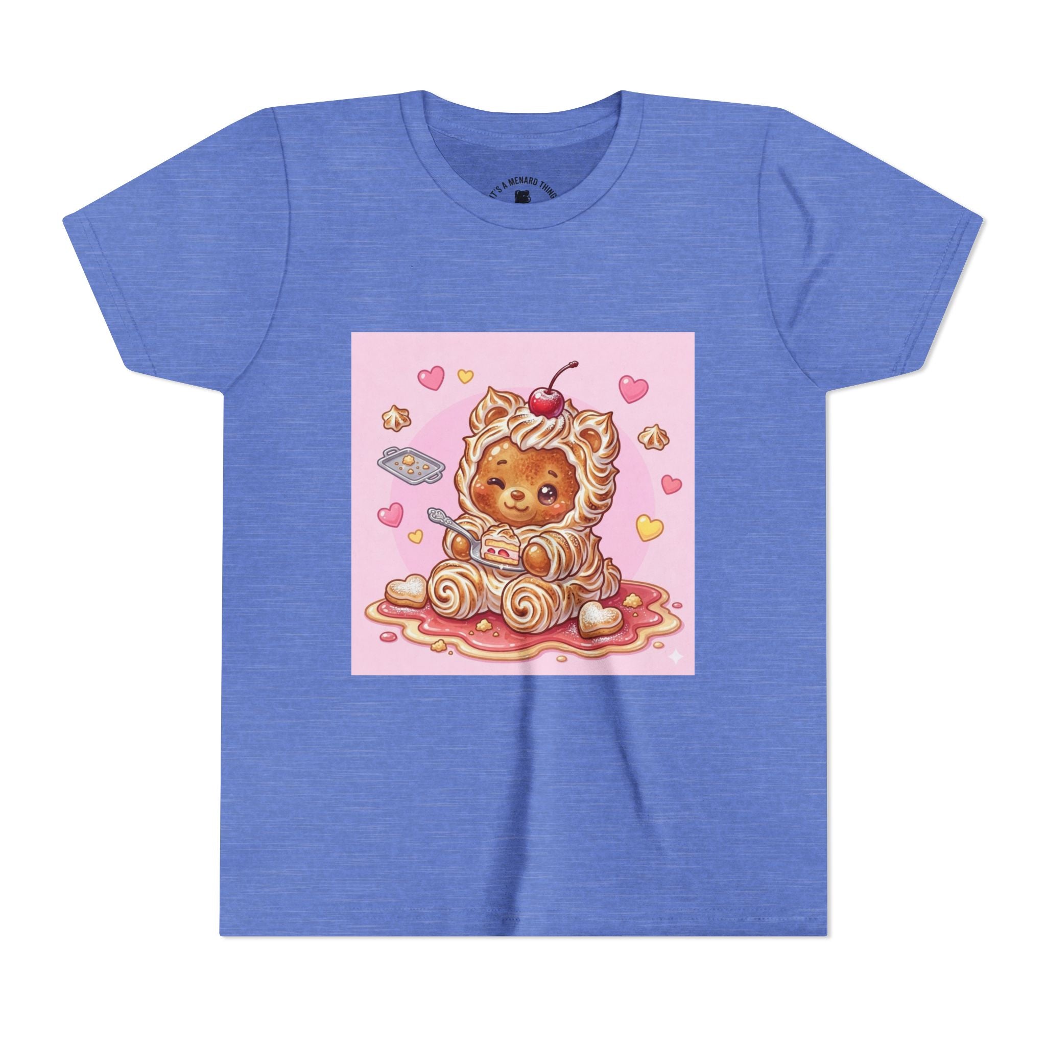 Kawaii Baked Alaska Dessert Gooey Gummy Bear- Kids Tee