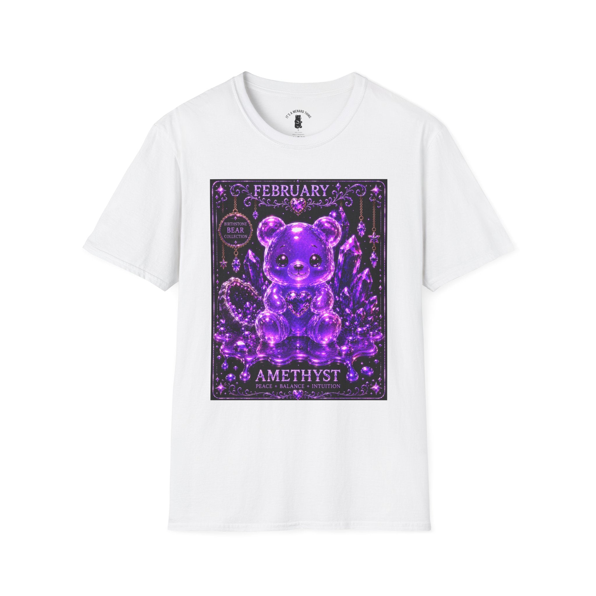 February, Amethyst Birthstone Oozy Bear Friend Special Addition- Graphic