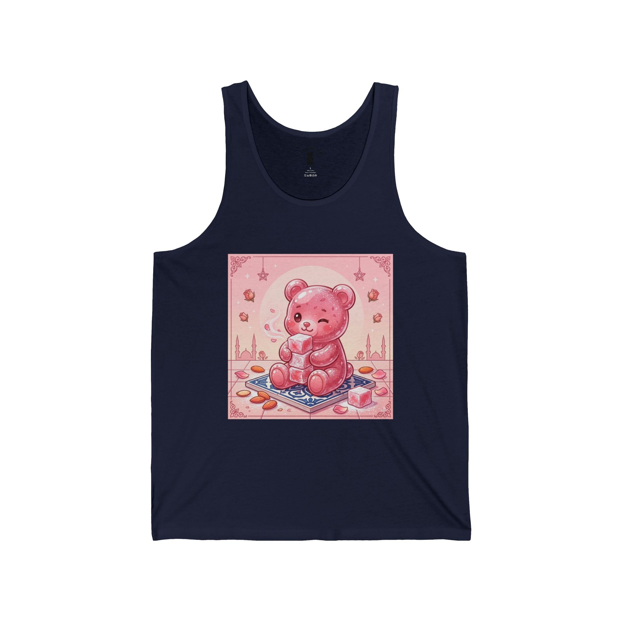 Rose Water Turkish Delight, Special Gooey Gummy Bear — Cute Illustration Tank Top