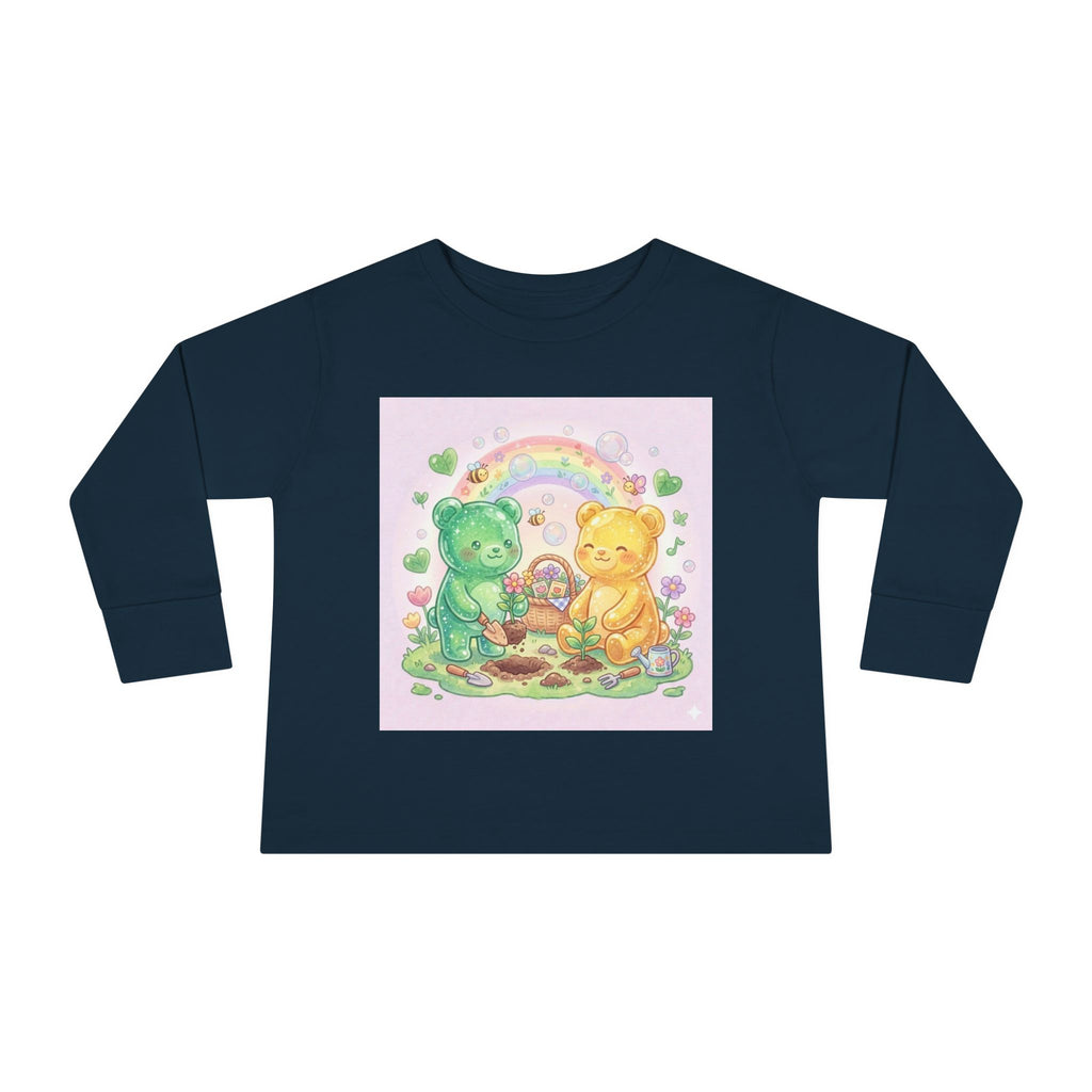 Let's Build a Garden, Oozy Bear Friends Gummy Duo- Graphic Long Sleeve Shirt