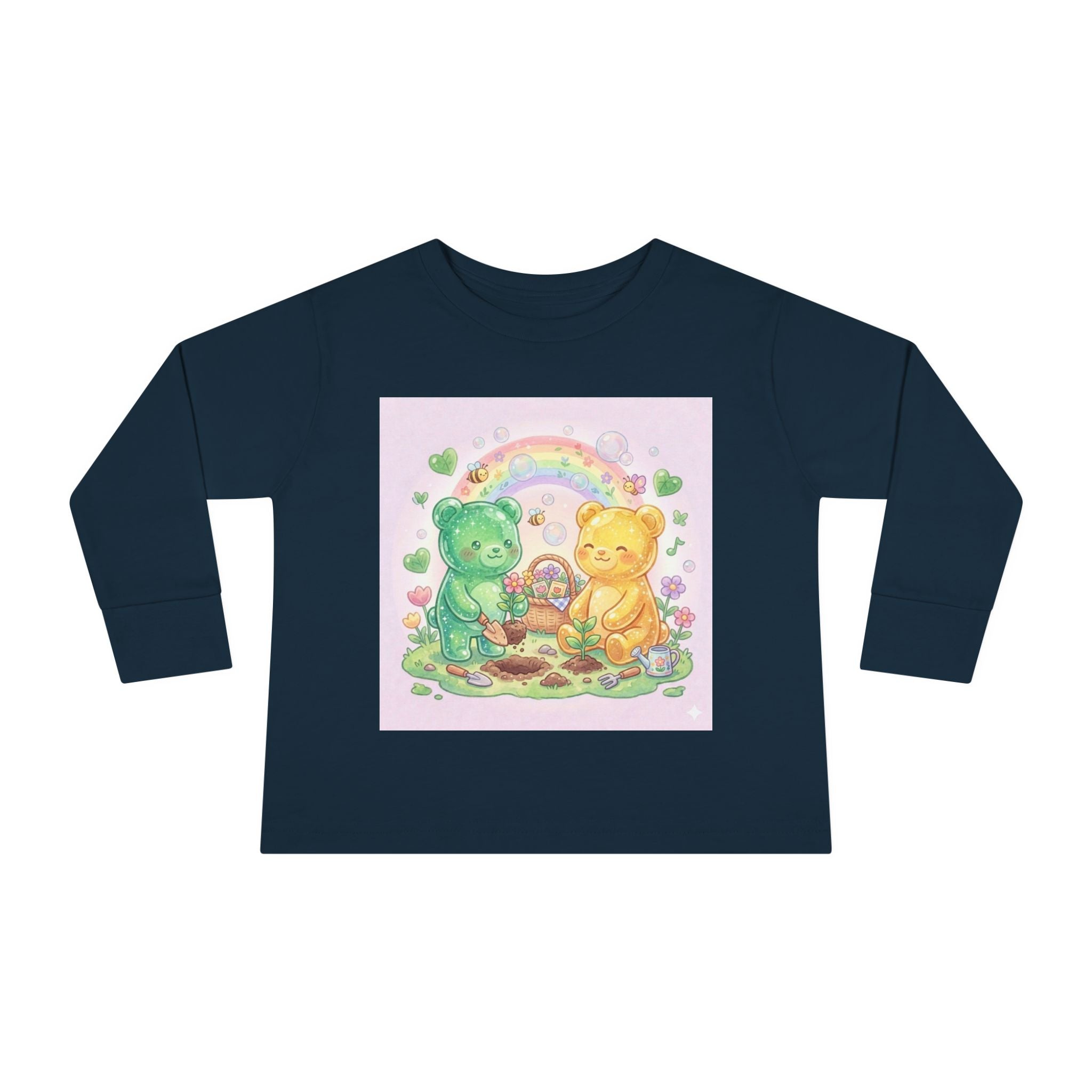 Let's Build a Garden, Oozy Bear Friends Gummy Duo- Graphic Long Sleeve Shirt