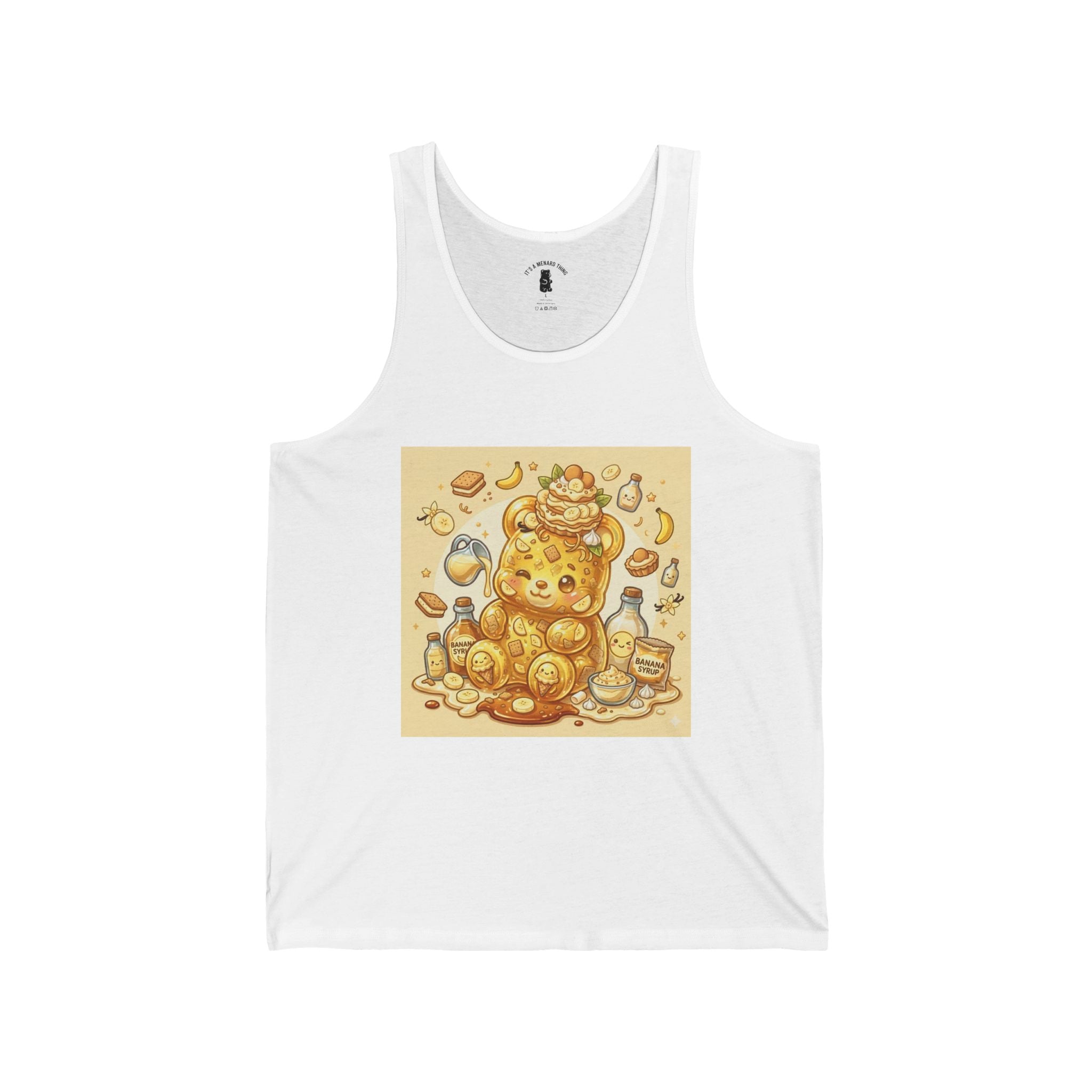Banana Pudding & Vanilla Crackers, Exotic Gooey Gummy Bear — Kawaii Graphic Tank Top