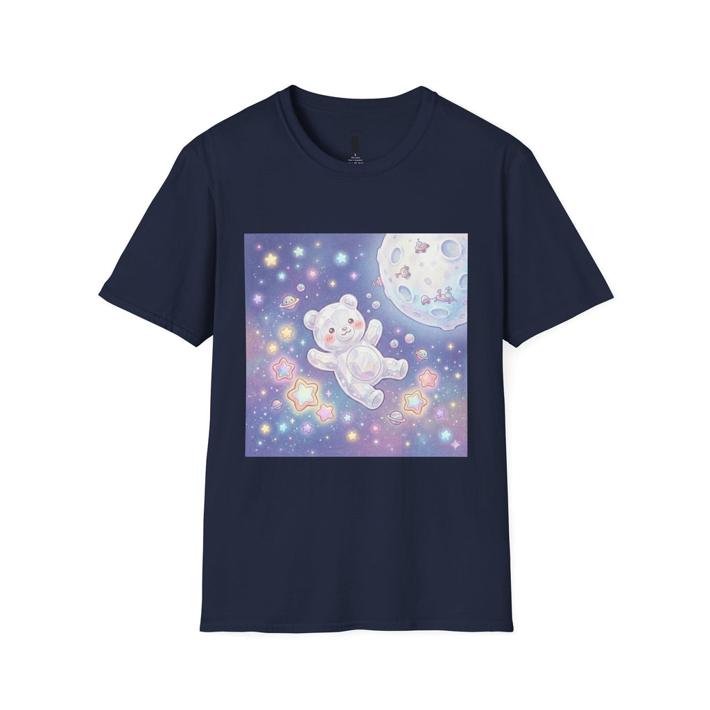 Float Me To The Moon, Crytal White Gooey Gummy Bear — Pastel Graphic T-Shirt