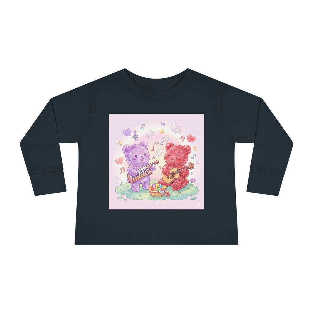 Playing Music, Oozy Bear Duo Gummies- Graphic Long Sleeve Shirt