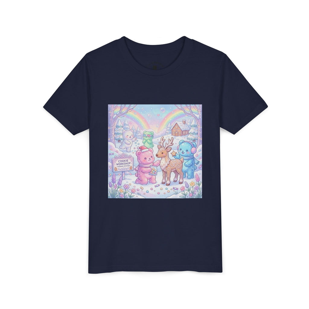 Gooey Gummies Feed Reindeer Graphic Youth Shirt