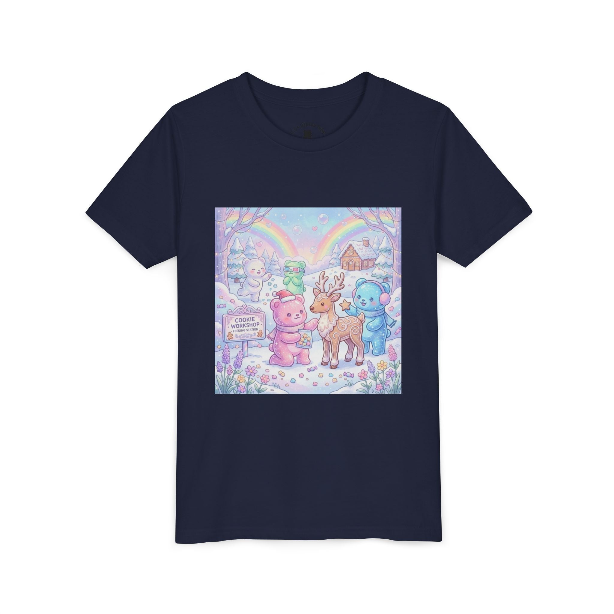 Gooey Gummies Feed Reindeer Graphic Youth Shirt