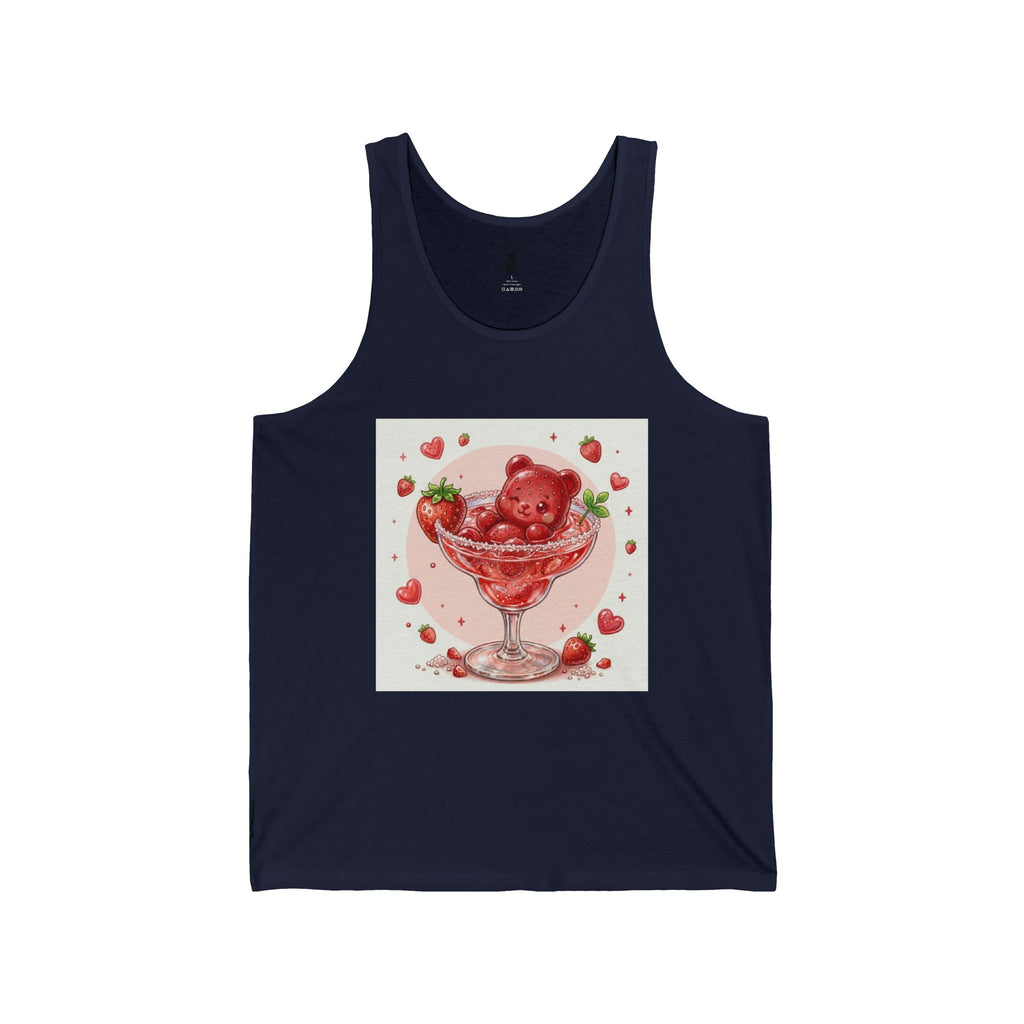 Strawberry Daiquiri Surprise, Red Boozy Gooey Gummy Bear — Kawaii Graphic Tank